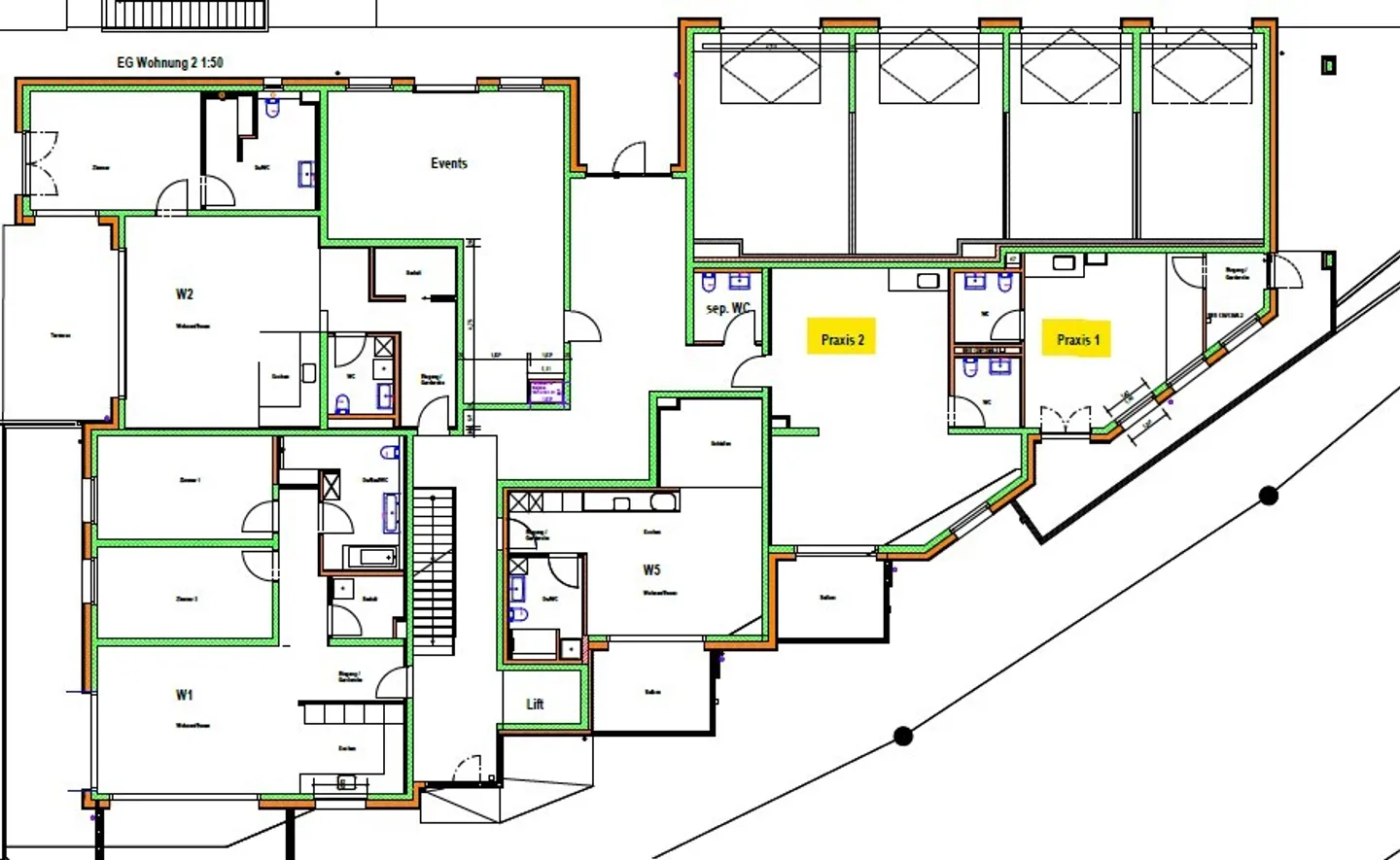 Espace de pratique moderne avec balcon dans un nouveau bâtiment attrayant - Photo 6 sur 6