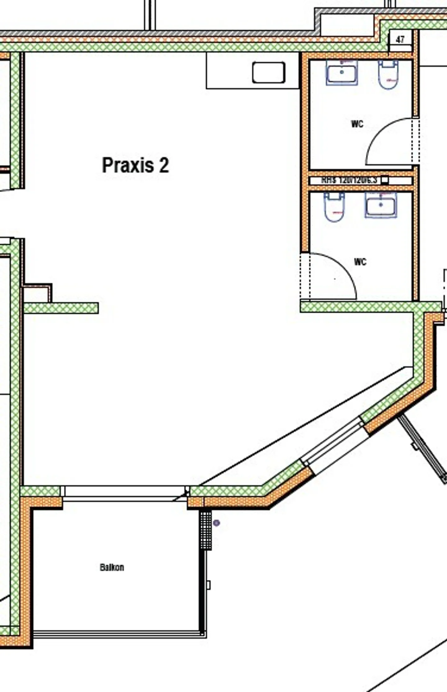 Espace de pratique moderne avec balcon dans un nouveau bâtiment attrayant - Photo 5 sur 6