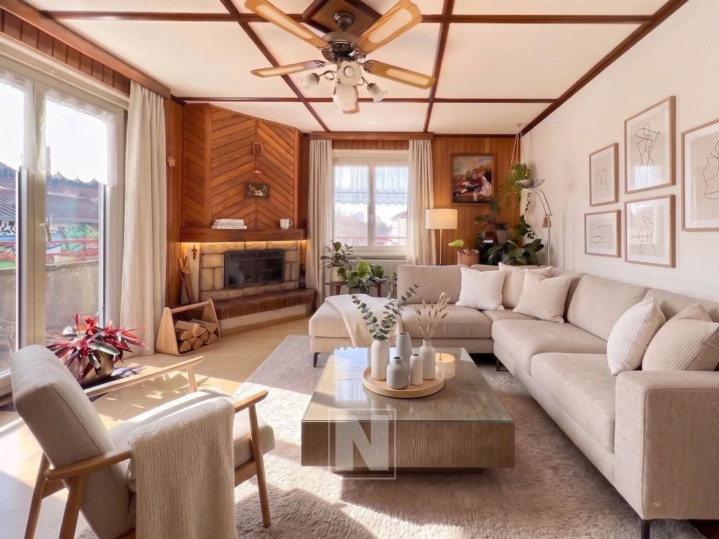 Les Bioux - Einfamilienhaus mit 5 Zimmern von ca. 145m2, mit Blick auf den Joux-See - Foto 2 von 13