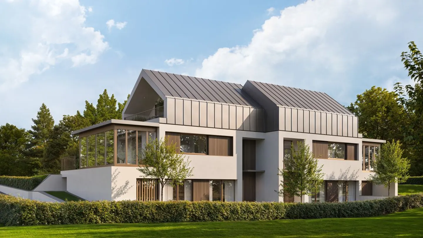 NEUES PROJEKT | MODERNE DOPPELHAUSHÄLFTE IN PREGNY-CHAMBÉSY | Villa A - Foto 1 von 13
