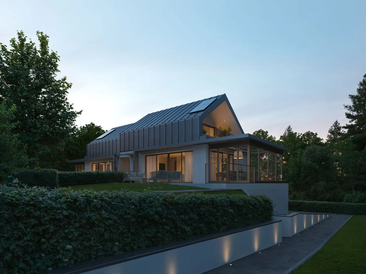 NEUES PROJEKT | MODERNE DOPPELHAUSHÄLFTE IN PREGNY-CHAMBÉSY | Villa A - Foto 5 von 13