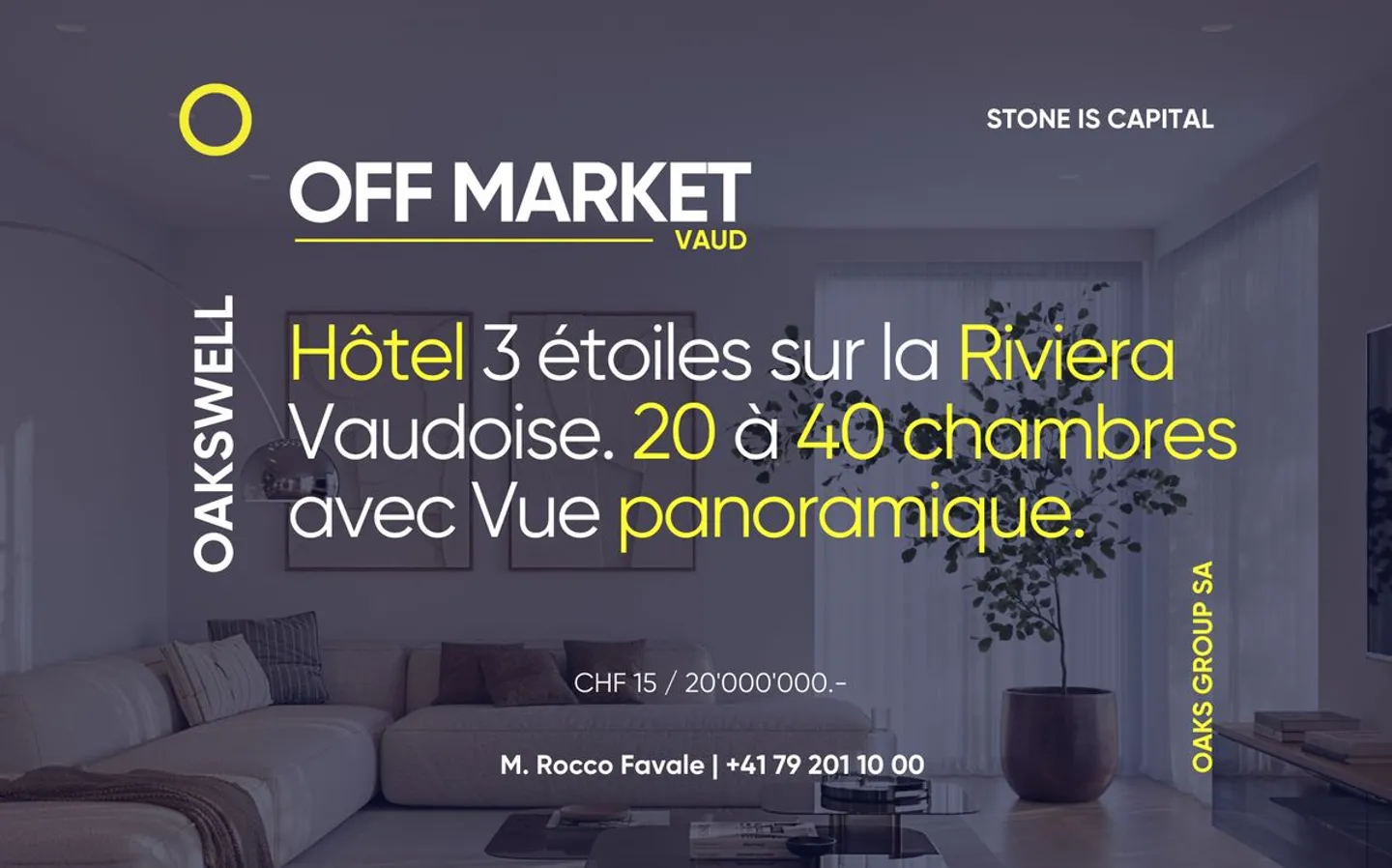 RIVIERA VAUDOISE - STRATEGISCHES ASSET ZU TRANSFORMIEREN IN 4 ODER 5 STERNE - Foto 1 von 13