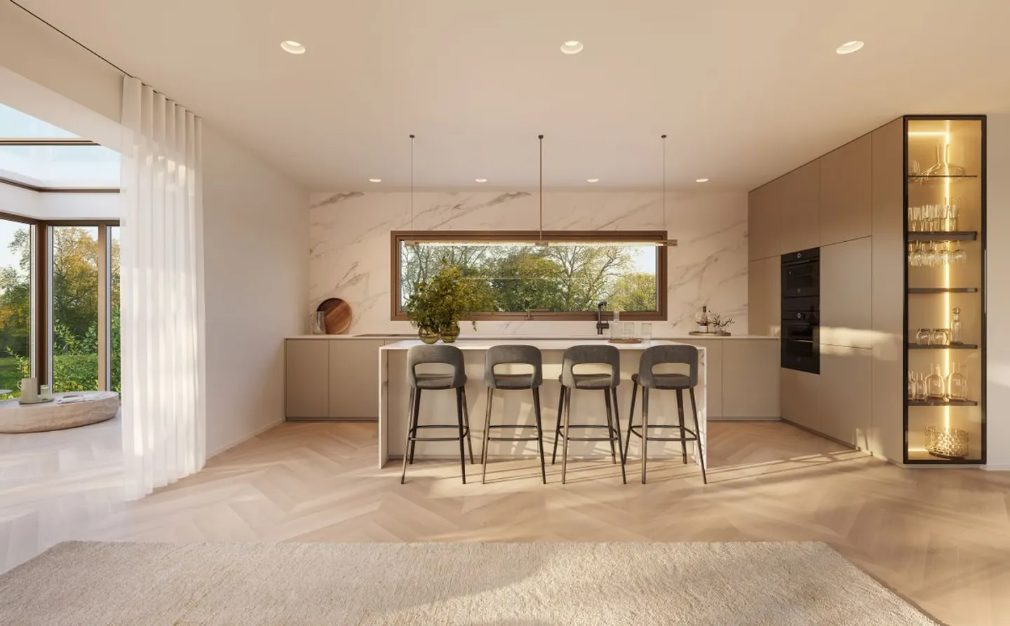 NEUES PROJEKT | MODERNE DOPPELHAUSHÄLFTE IN PREGNY-CHAMBÉSY | Villa A - Foto 8 von 13