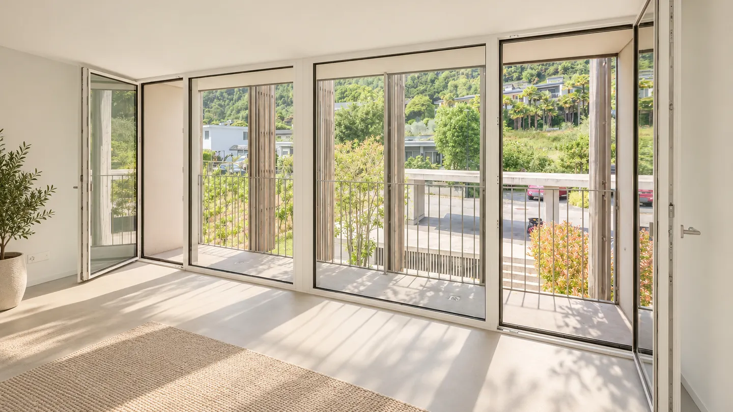 Casa d'angolo contemporanea con giardino - Foto 4 di 5