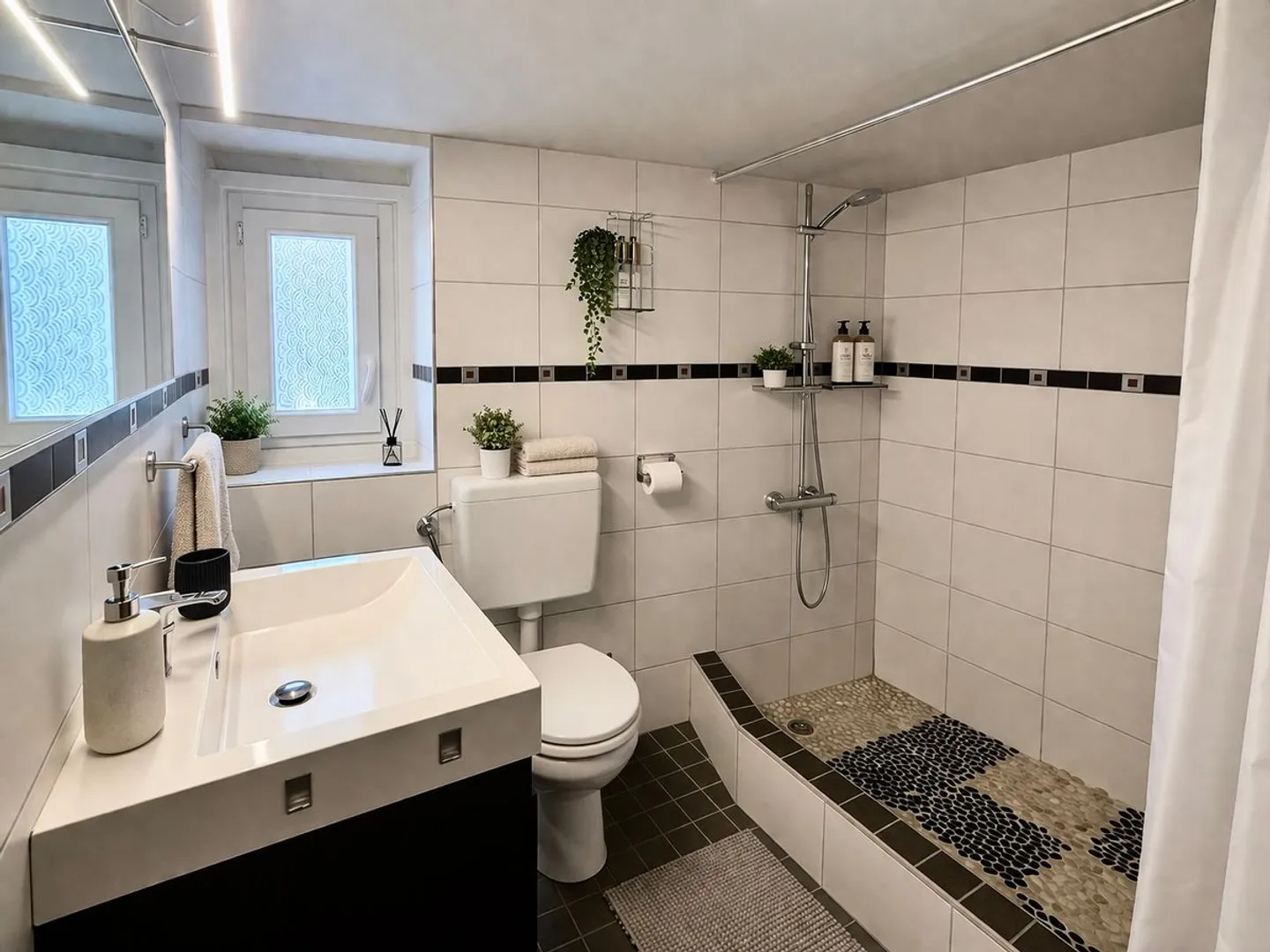 SUPERB 3-ZIMMER-WOHNUNG, DIE AUTHENTIZITÄT UND MODERNITÄT VERBINDET - Foto 7 von 11