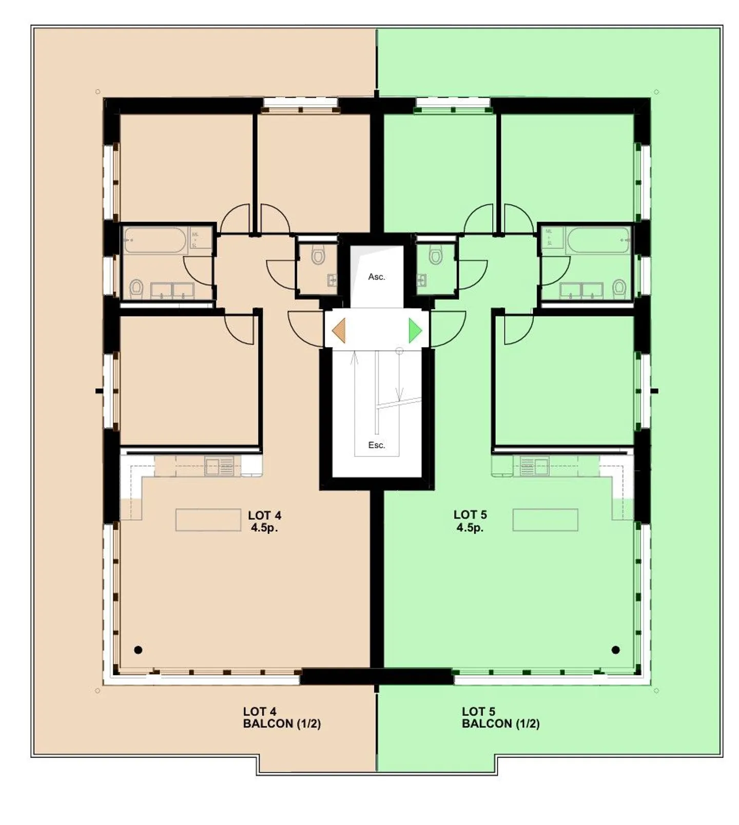 Elegance & Sunshine LOT 5: Superb 4.5 Rooms with XL Terrace - Photo 7 of 8