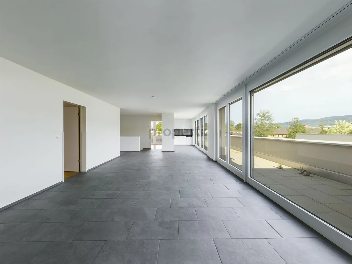 Spacious 3.5-room penthouse apartment with 65m2 roof terrace in Laufen and great view - Photo 4 of 11