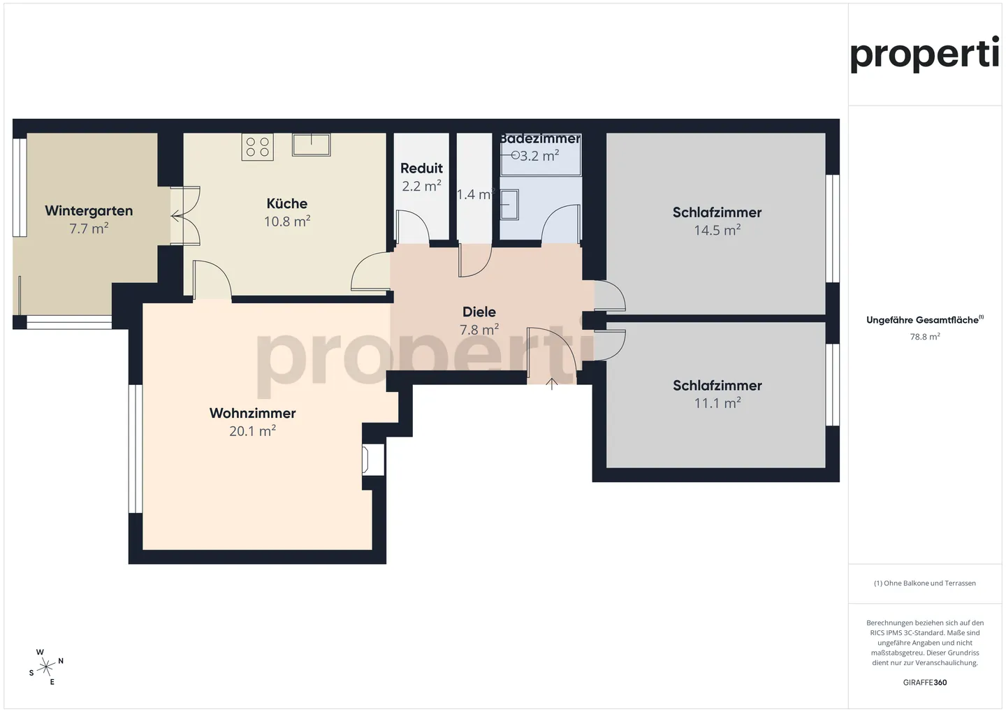 Modernes 3.5-Zimmer-Apartment mit Balkon, Liestal - Foto 12 di 13