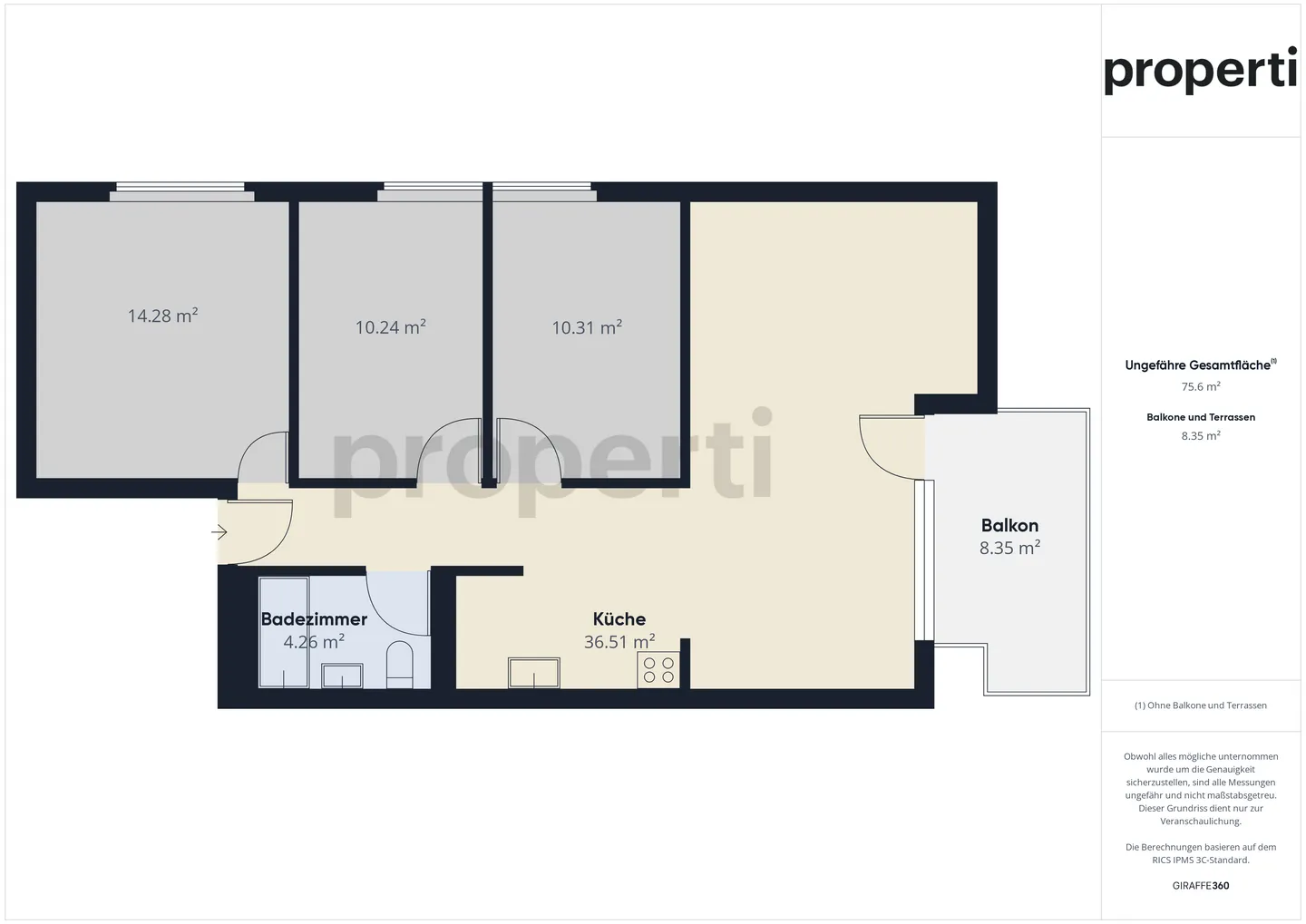 Appartement confortable de 4,5 pièces à Eggenwil - Photo 12 sur 13