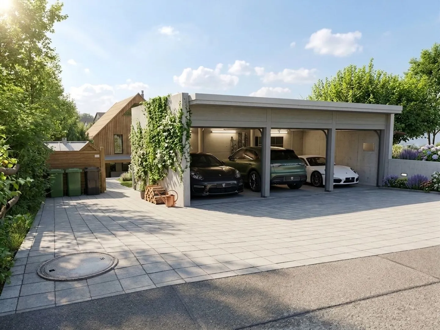 Einzigartige Doppel-Immobilie: Luxus-EFH mit Pool + top renoviertes Reiheneckhaus (Rendite oder Mehrgenerationen) - Foto 7 di 13