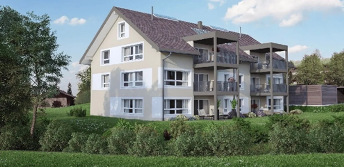Nuova costruzione 2027: 150 m² di superficie abitabile su due piani, galleria aperta con vasca da bagno freestanding e standard Minergie - Foto 1 di 6