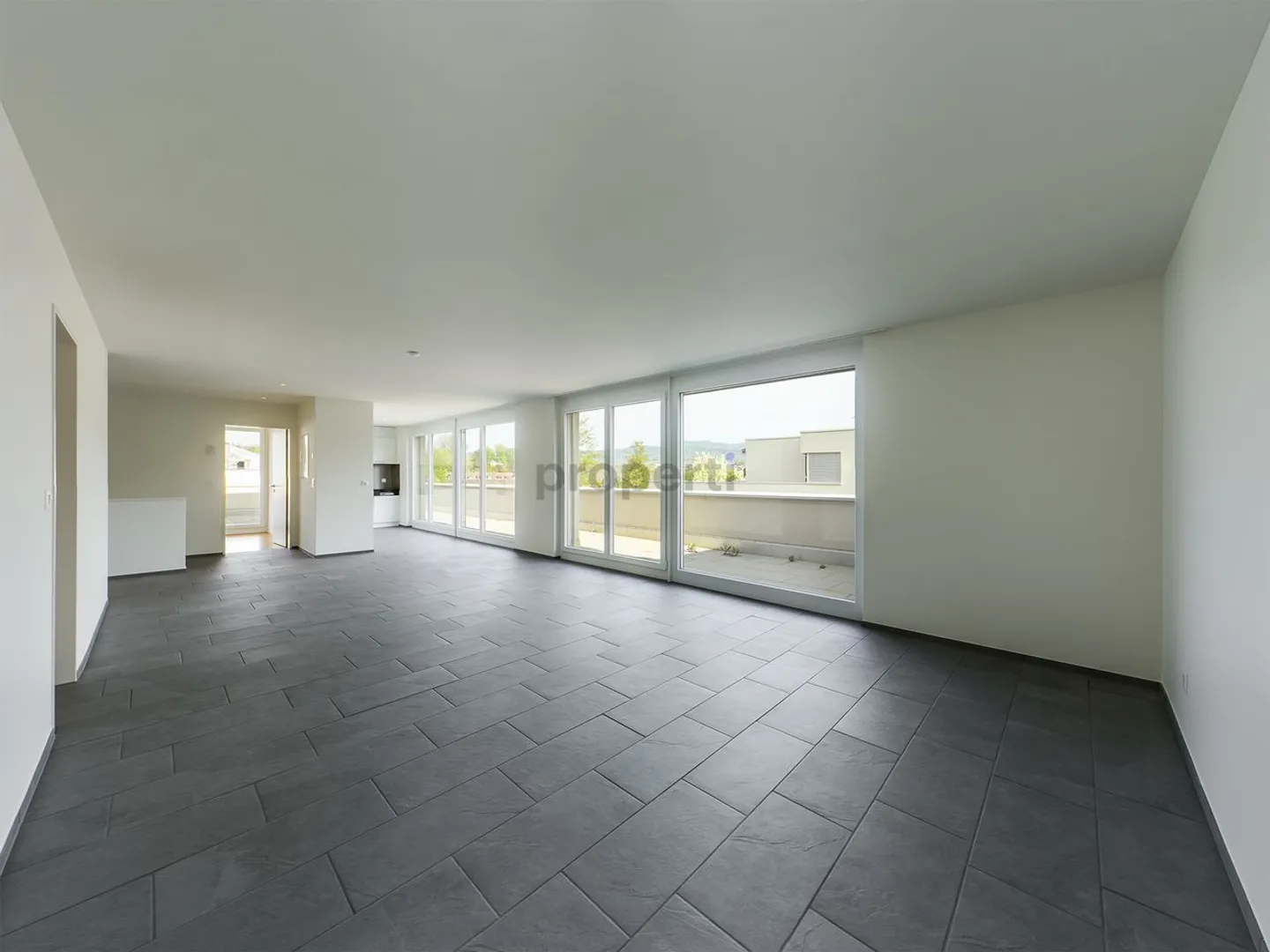 Spacious 3.5-room penthouse apartment with 65m2 roof terrace in Laufen and great view - Photo 1 of 11