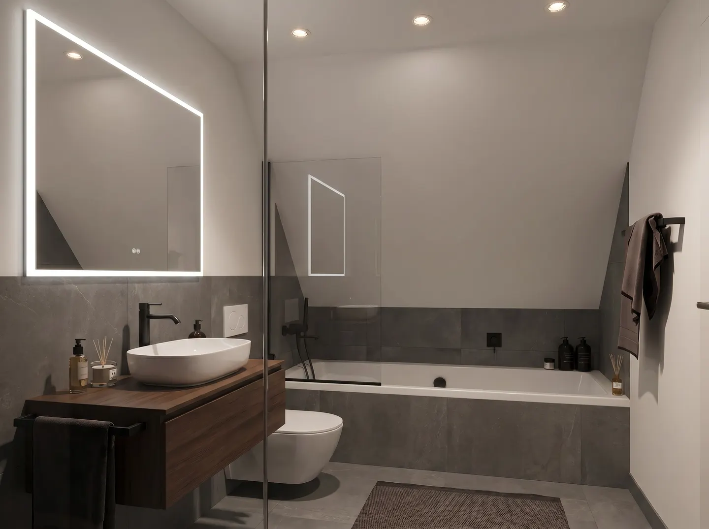 Moderne 6.5 Zimmer Neubau-Doppeleinfamilienhaus D.2 in Oberkulm AG - Foto 8 di 10