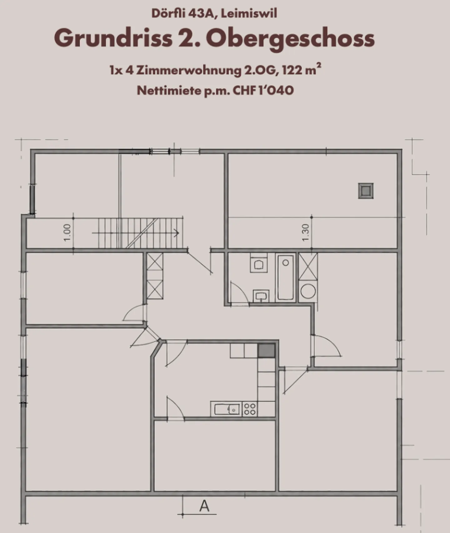 Ampia casa plurifamiliare con ottimo rendimento e possibilità di parcheggio, Leimiswil - Foto 6 di 8