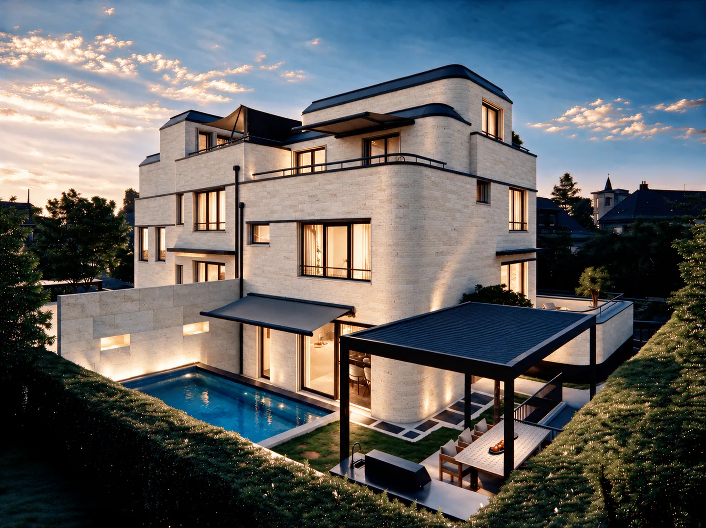 Kilchberg's Split-Level Highlight: Spectacular Luxury House with Pool, Fitness & Smart Home - Photo 1 of 11