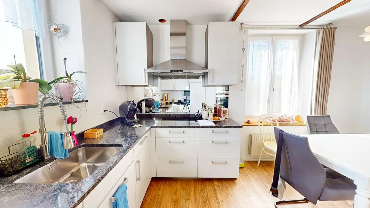 RENDEMENT SUPÉRIEUR | Maison trifamiliale à Luterbach Appartement rénové au rez-de-chaussée - Photo 8 sur 13