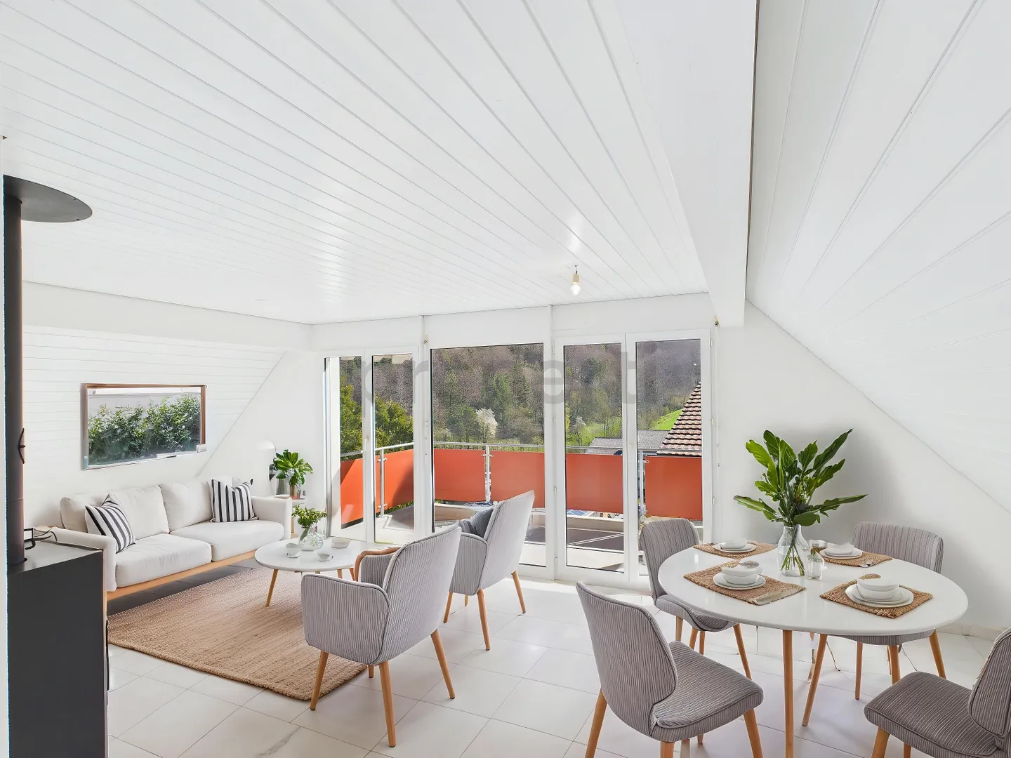 Bellissimo, affascinante e grande appartamento mansardato di 3,5 stanze a Grindel con stufa a camino - Foto 1 di 11