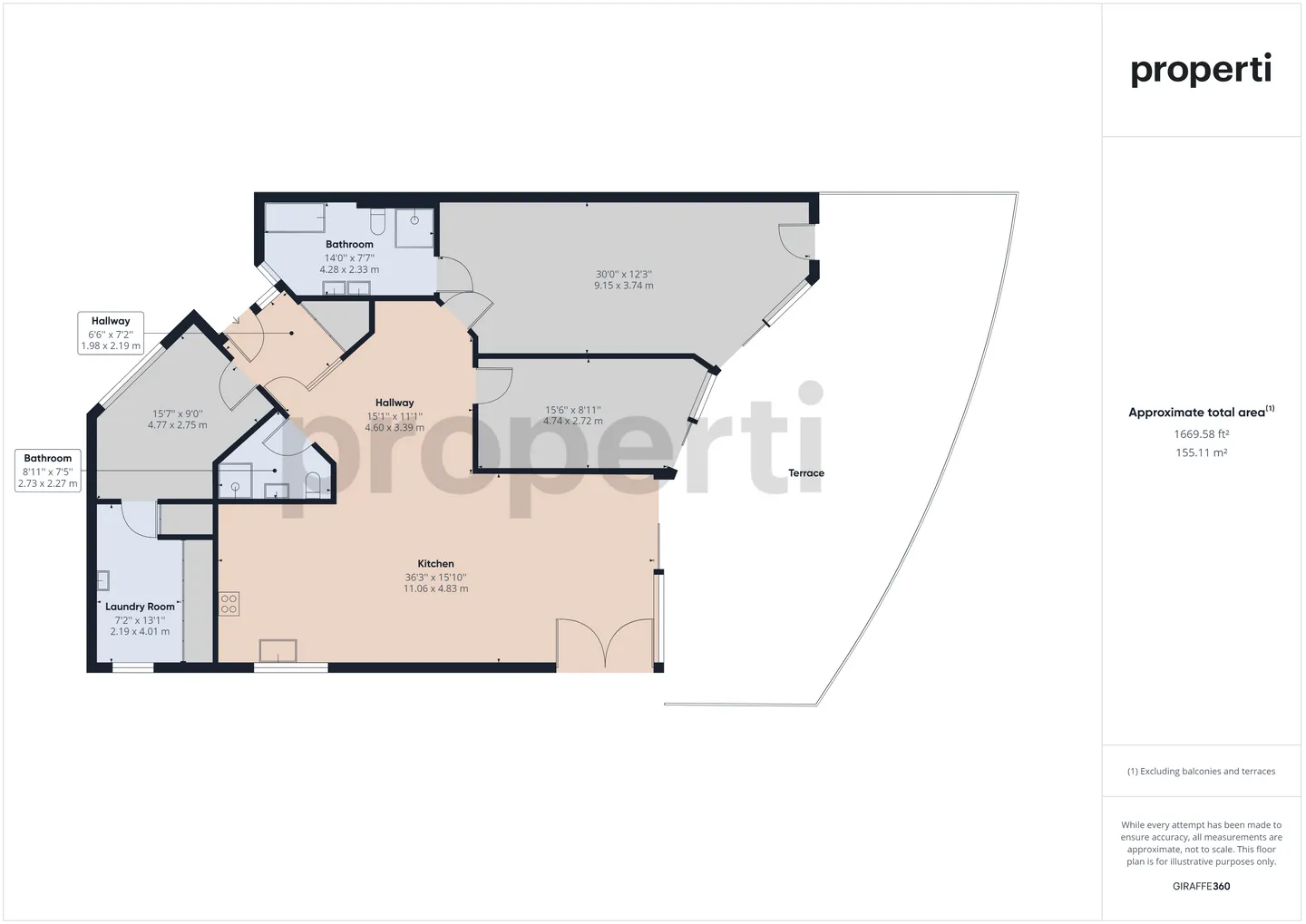 Elegant 3.5-room terrace apartment with lake view and high-quality interior design in Pfäffikon SZ - Photo 7 of 8