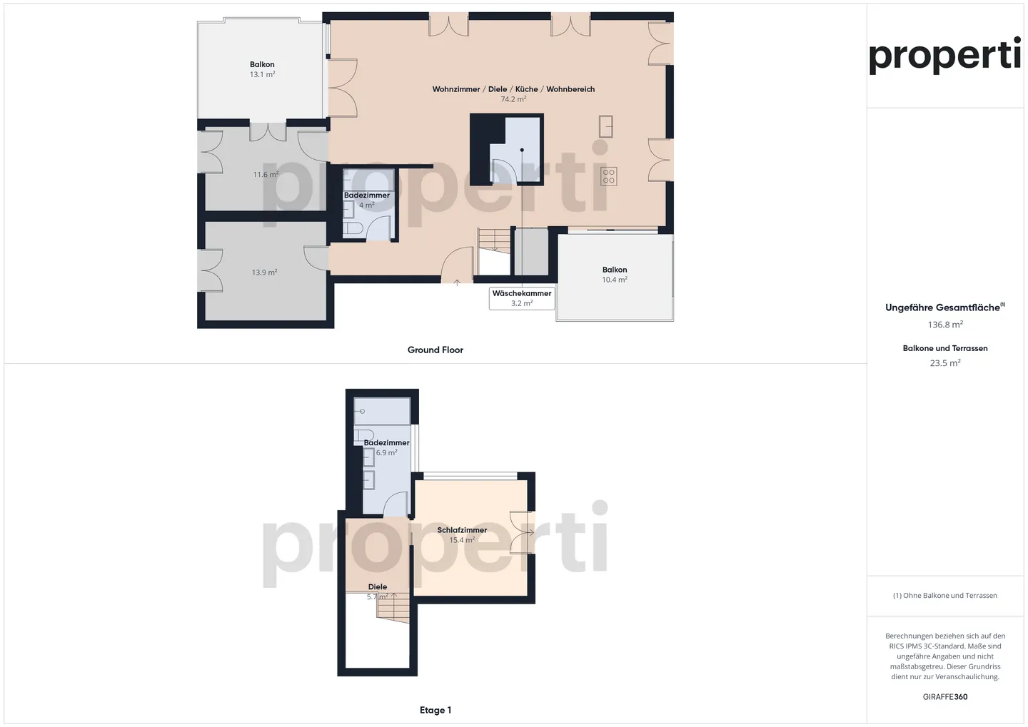 Luxuriöse Attika-Duplex mit Terrasse - Foto 11 von 12