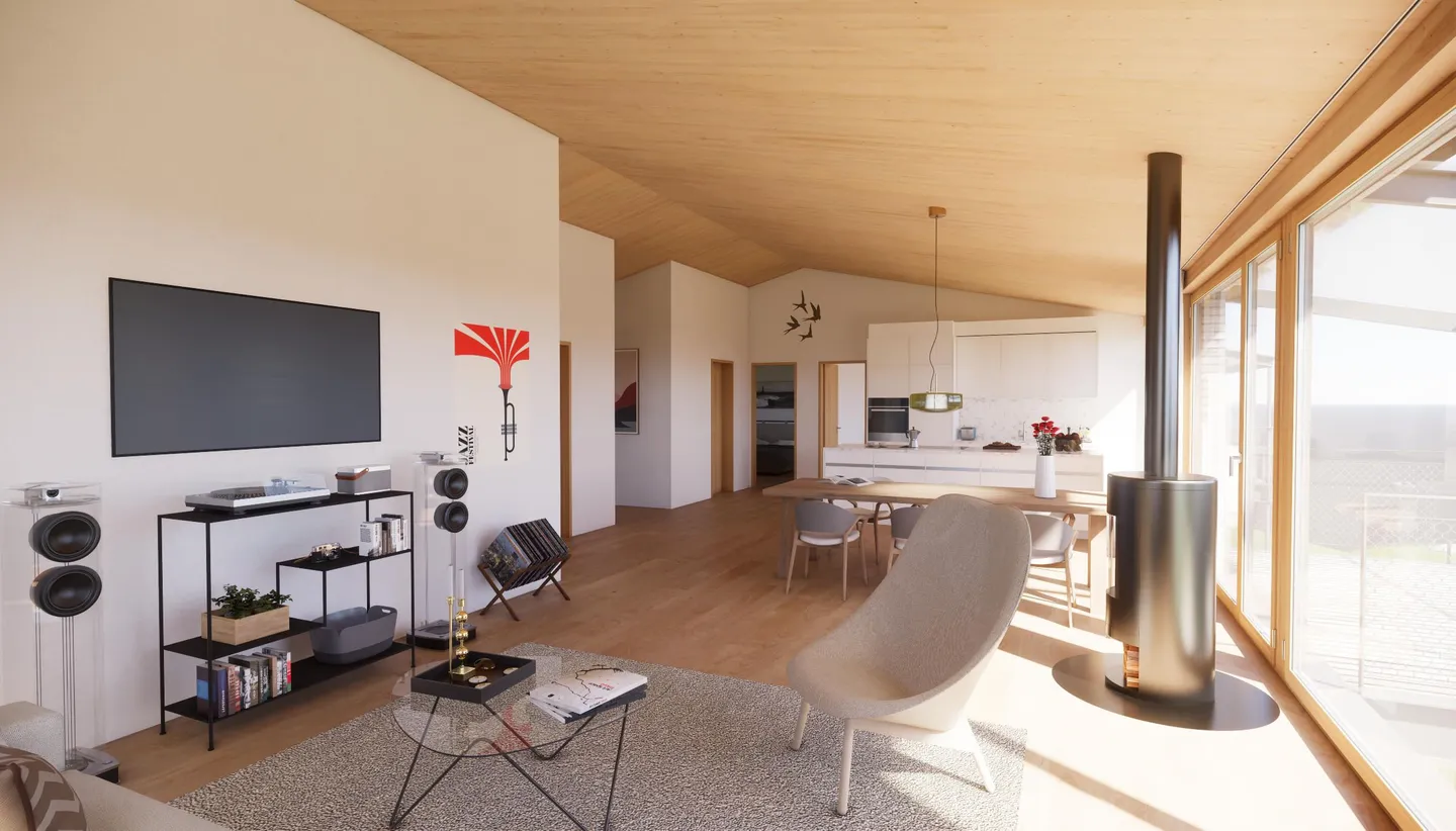 Ecological 4.5-room penthouse apartment in Wienacht-Tobel (new building) - Photo 1 of 11