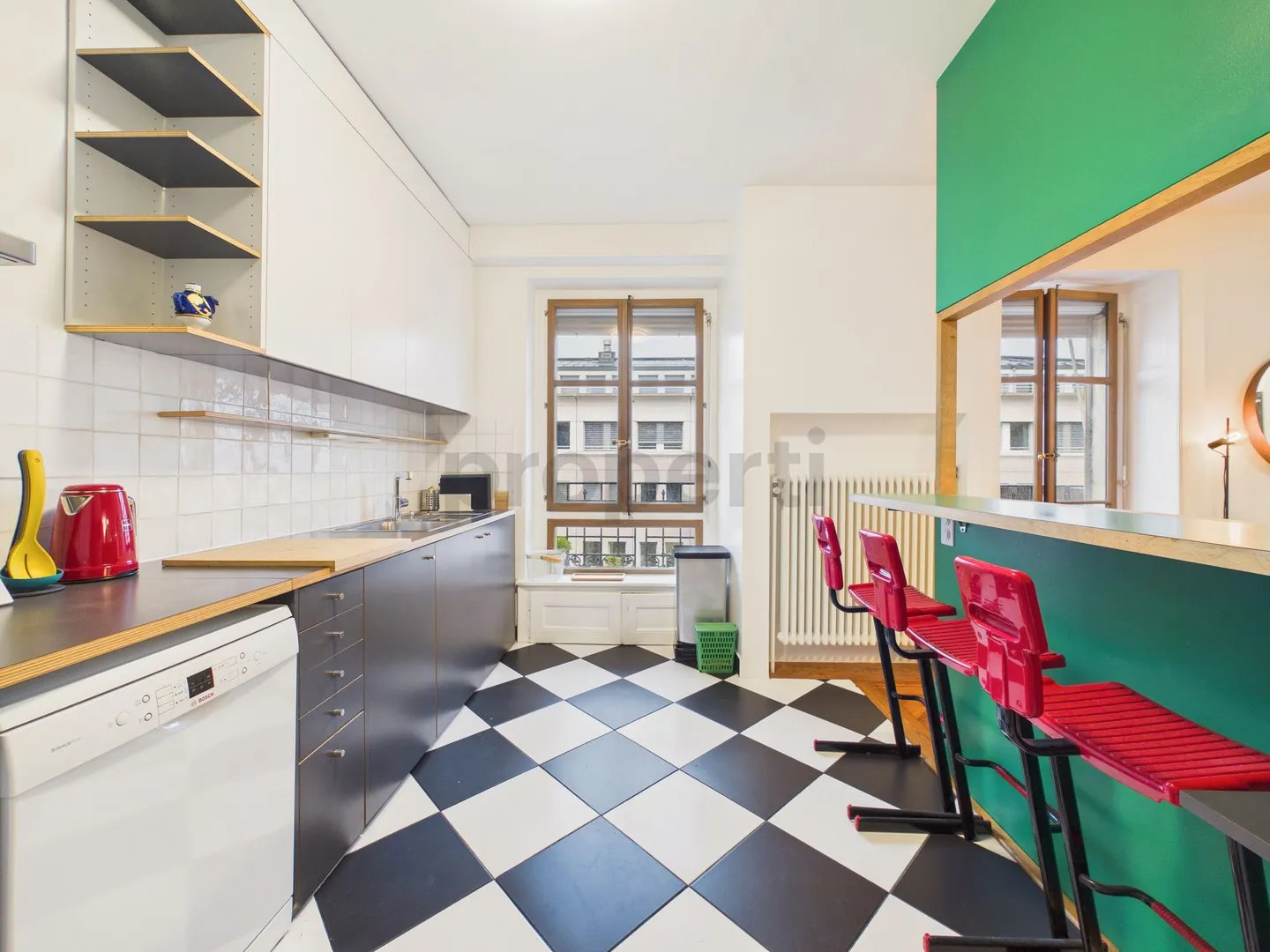 Geräumige 6-Zimmer elegante möblierte Wohnung mit Balkon, Genf - Foto 7 von 13