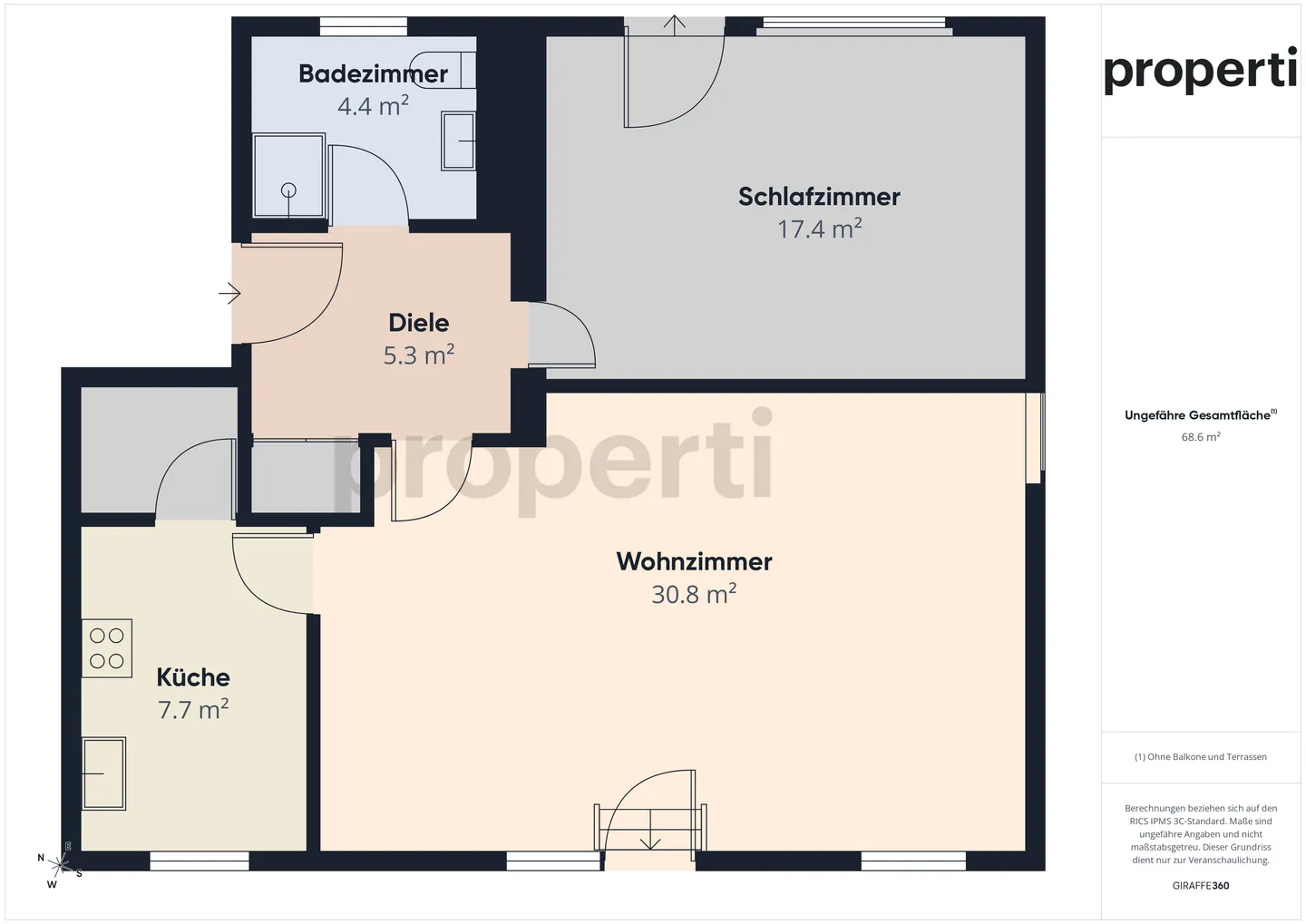 Bright 2.5-Room Apartment with Balcony - Photo 10 of 11