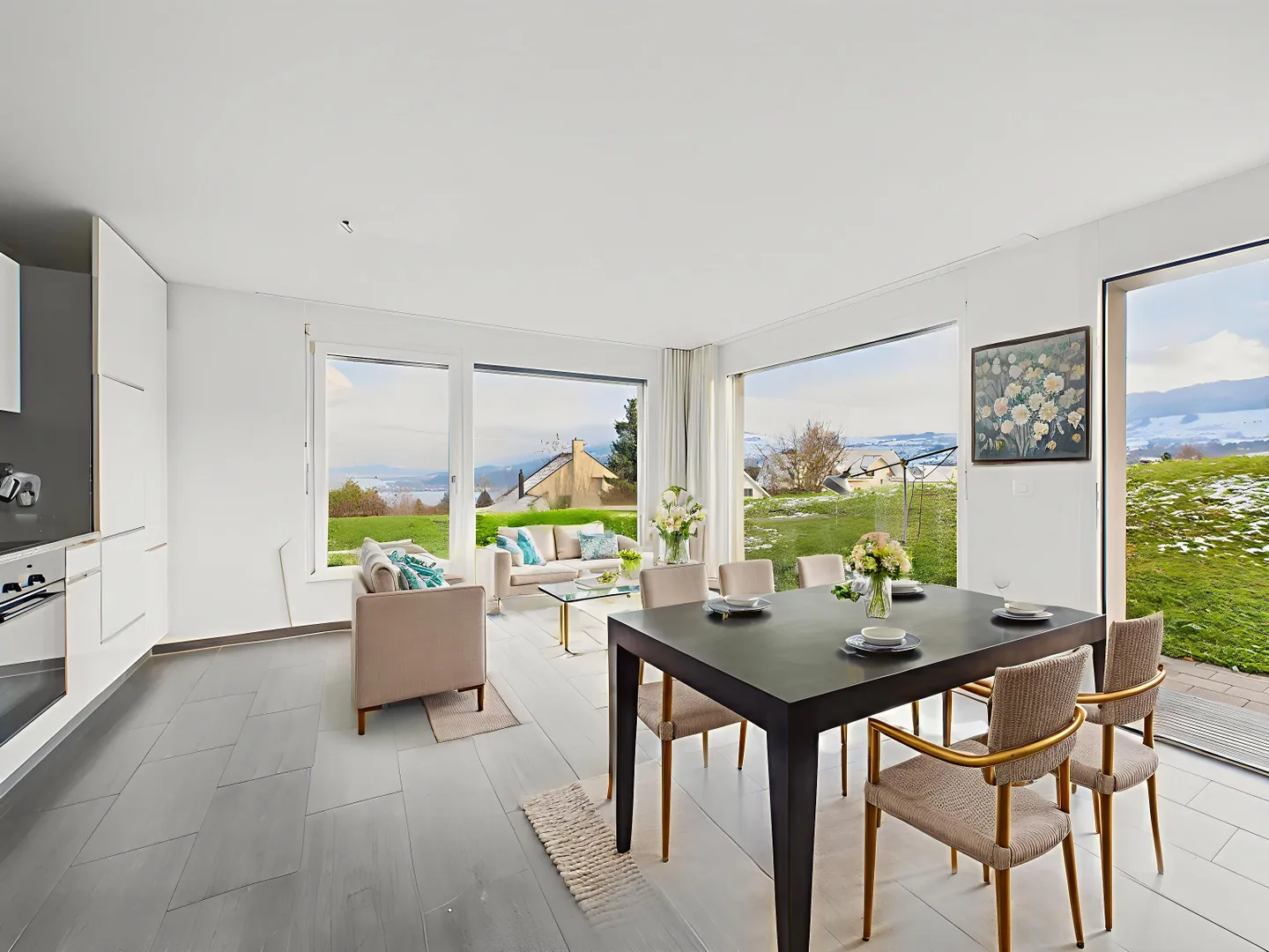 Appartamento moderno di 2,5 locali in una posizione panoramica tranquilla di Richterswil - Foto 2 di 12