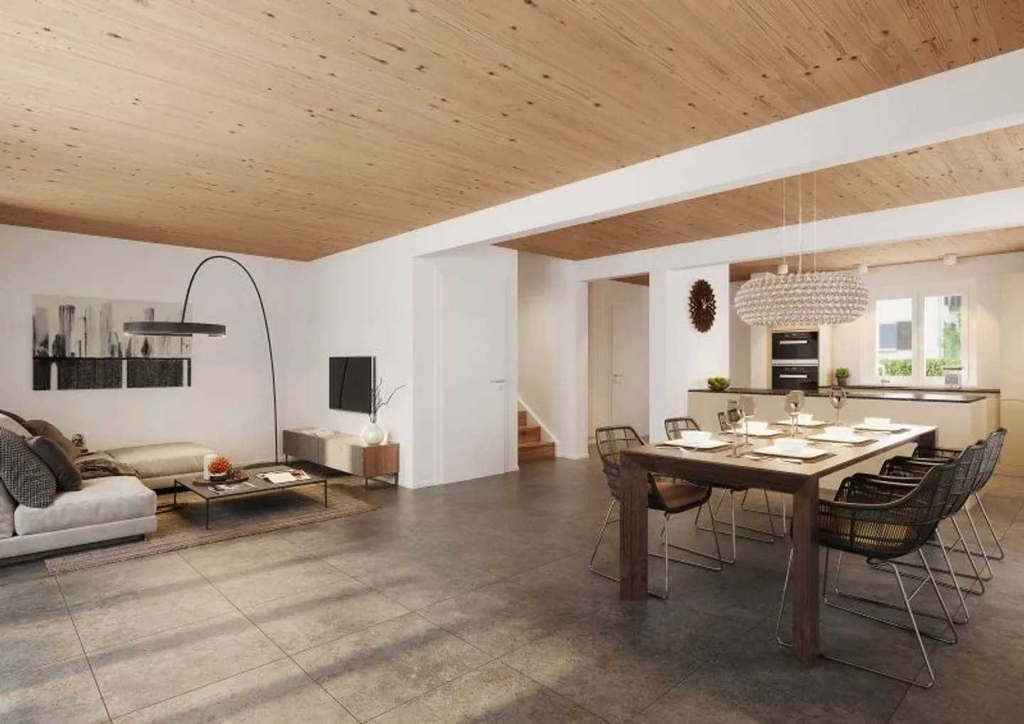 Modern 5.5-Room Duplex House with Beautiful Garden and Covered Patio, Hüttlingen - Photo 2 of 13