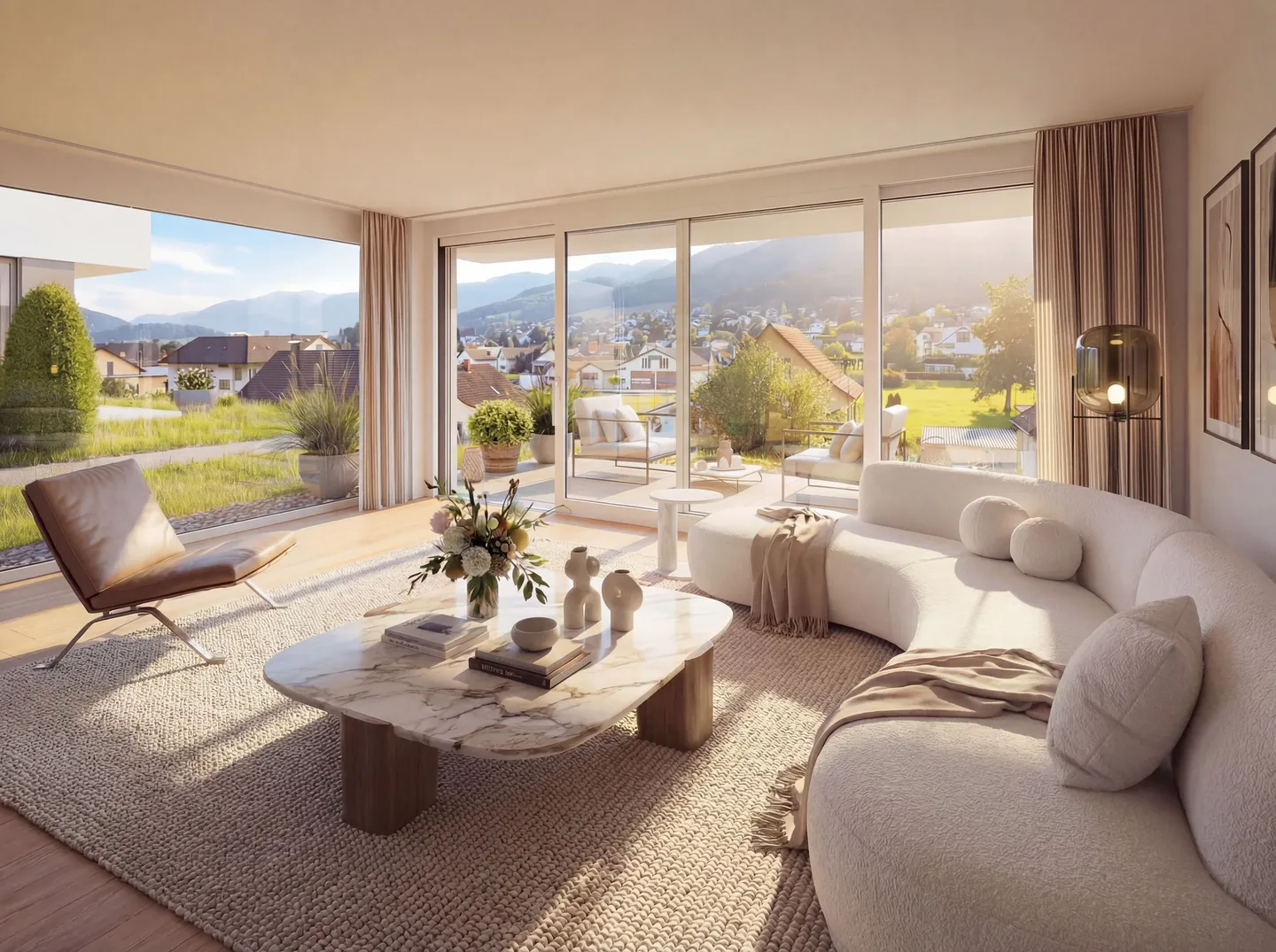 Esclusiva casa bifamiliare di nuova costruzione con 5,5 stanze e vista aperta - Foto 5 di 6