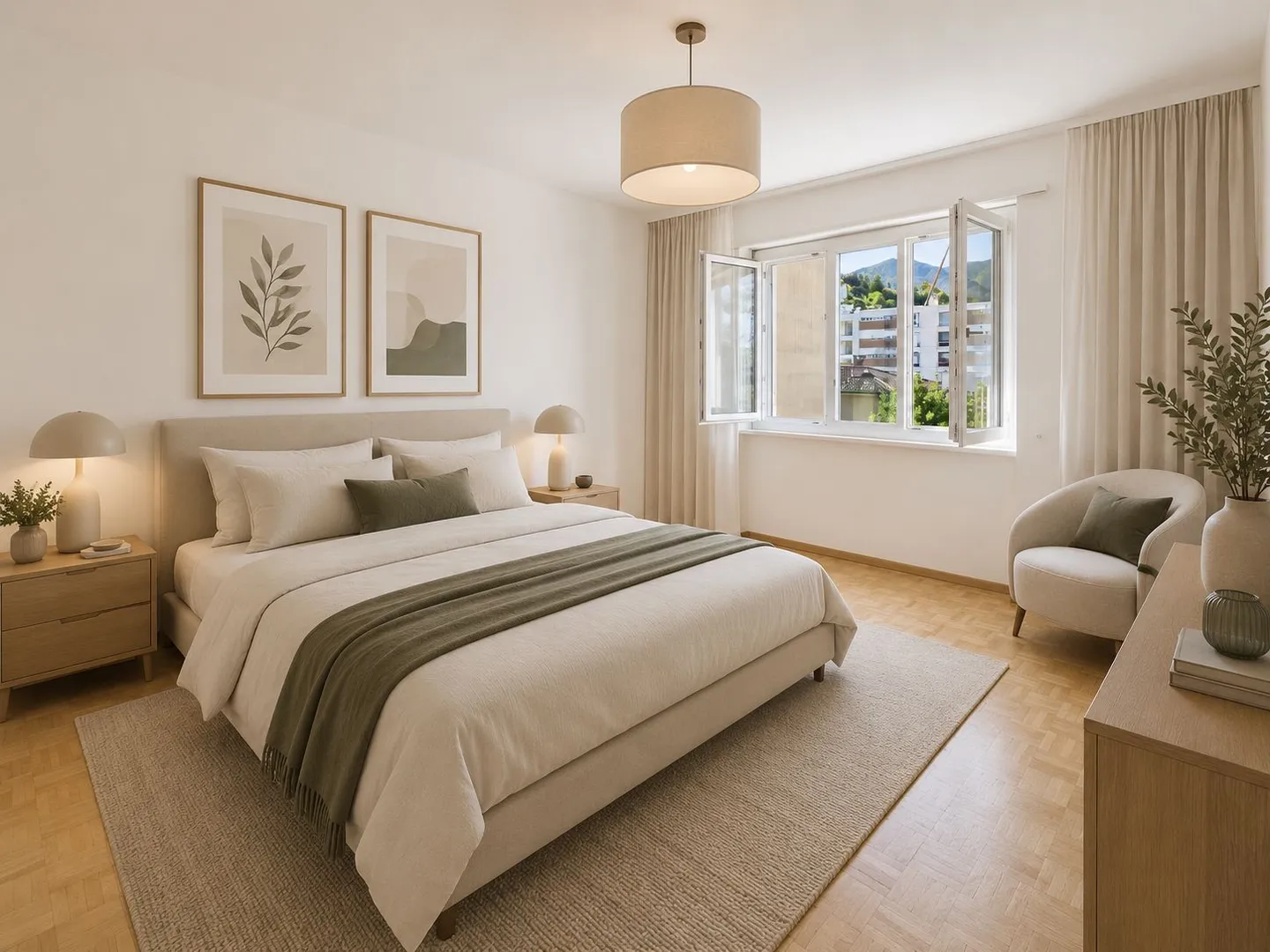 3.5 large rooms, large sunny balcony and a stone's throw from the lake (primary or secondary residence) - Photo 7 of 11