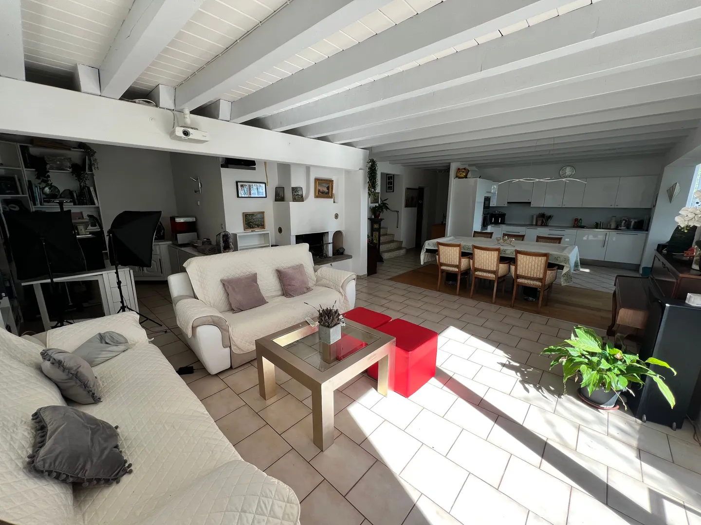 Charmante maison individuelle de 5.5 pièces avec piscine, vue exceptionnelle et grand jardin à Villars-Burquin (Tévenon VD) - Photo 4 sur 12