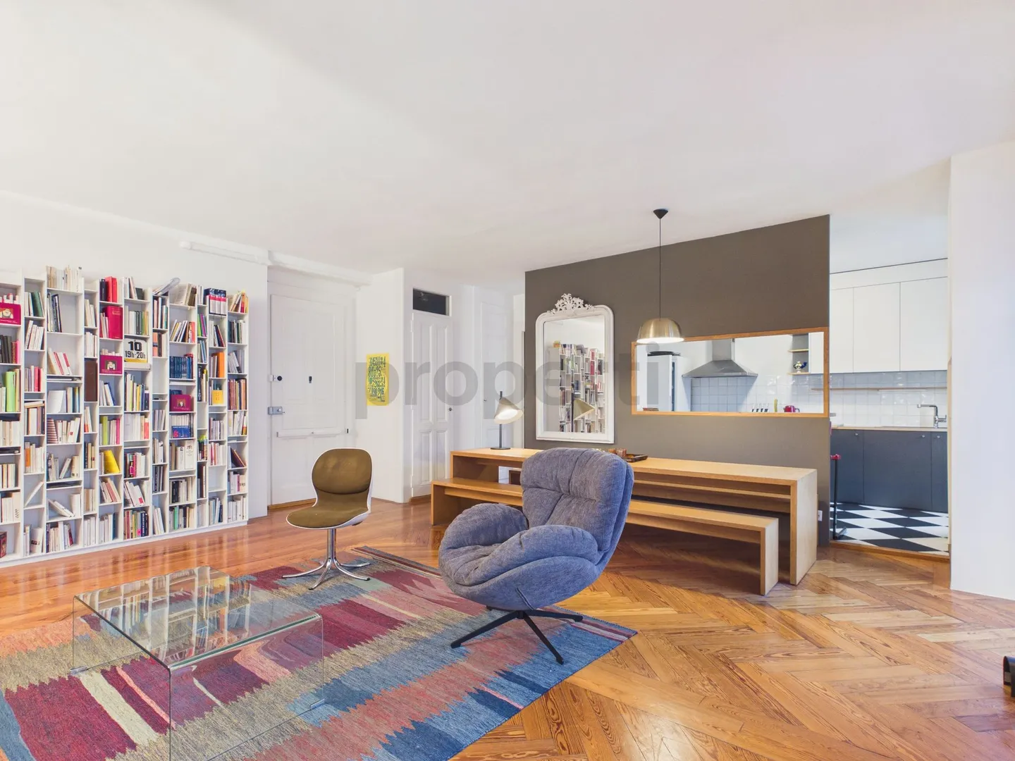 Geräumige 6-Zimmer elegante möblierte Wohnung mit Balkon, Genf - Foto 5 von 13