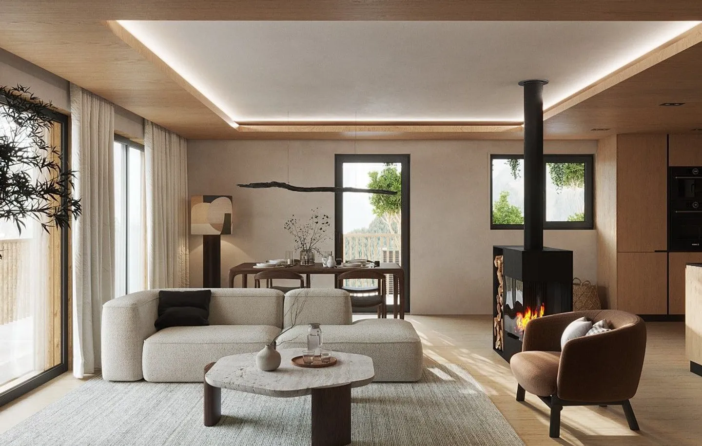 Chalet neuf dans un environnement spectaculaire - Photo 2 sur 8