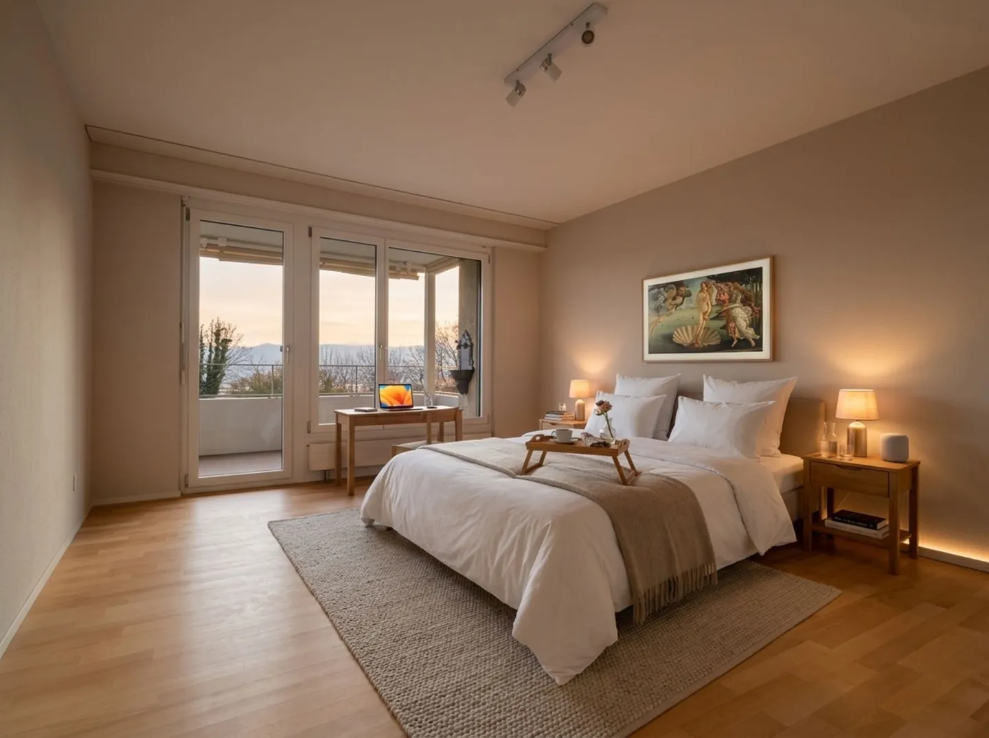 Maison au bord du lac de Zurich - Appartement lumineux de 3,5 pièces avec vue sur la montagne et le lac à Feldmeilen - Photo 6 sur 9