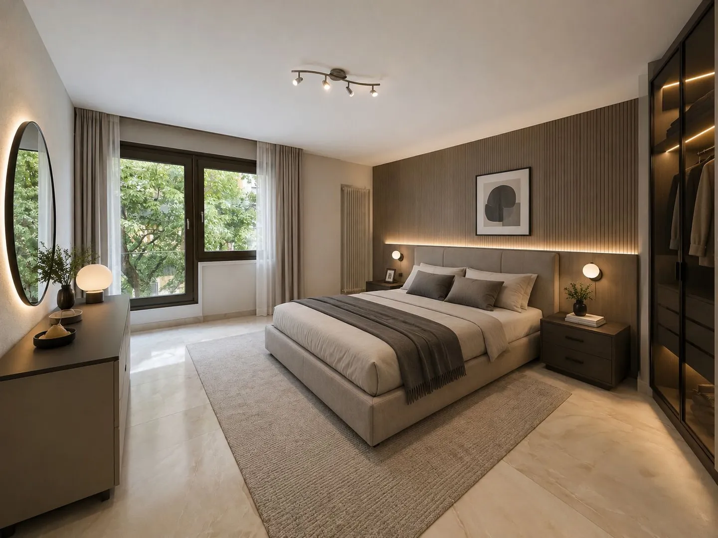 Elegant 4.5-room apartment in the heart of Lugano-Cassarate - Photo 4 of 9