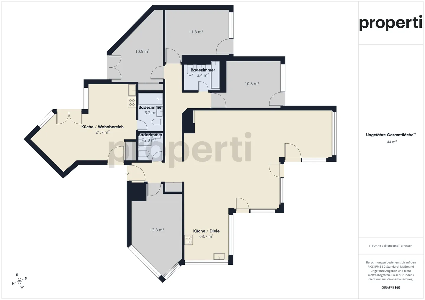 Ampio appartamento 5,5 locali ristrutturato nel 2025 + studio indipendente incluso - Prilly - Foto 9 di 10