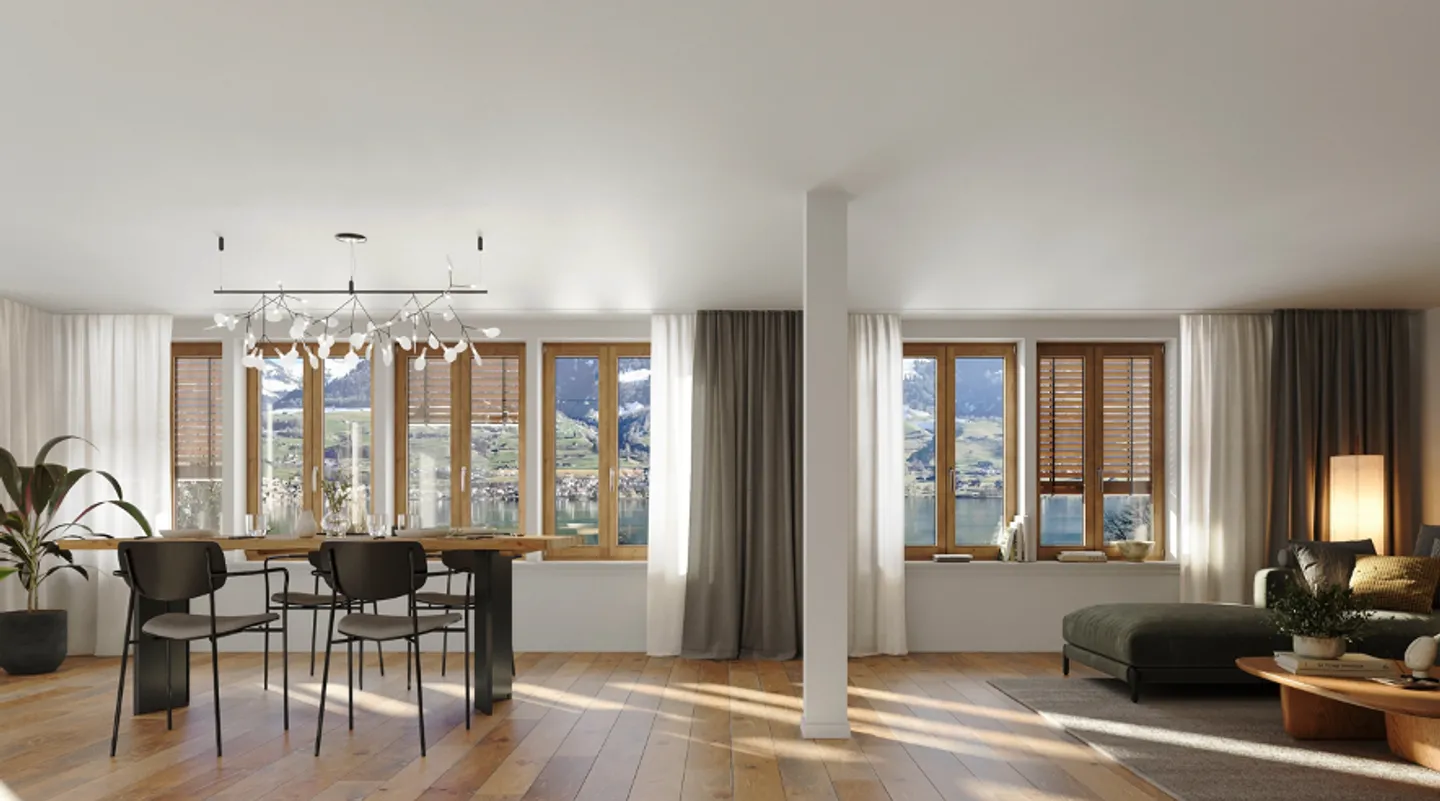 Nouveau point fort de construction au lac de Sarner - Duplex 5.5 pièces avec vue imprenable - Photo 4 sur 13