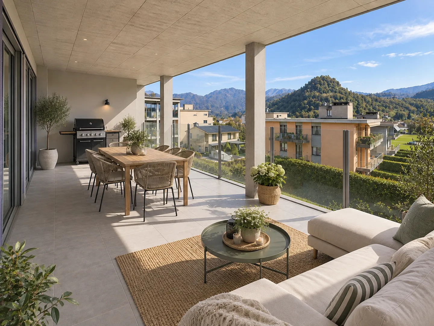 Appartement moderne 2.5 pièces avec grande terrasse à Gravesano - Photo 2 sur 10