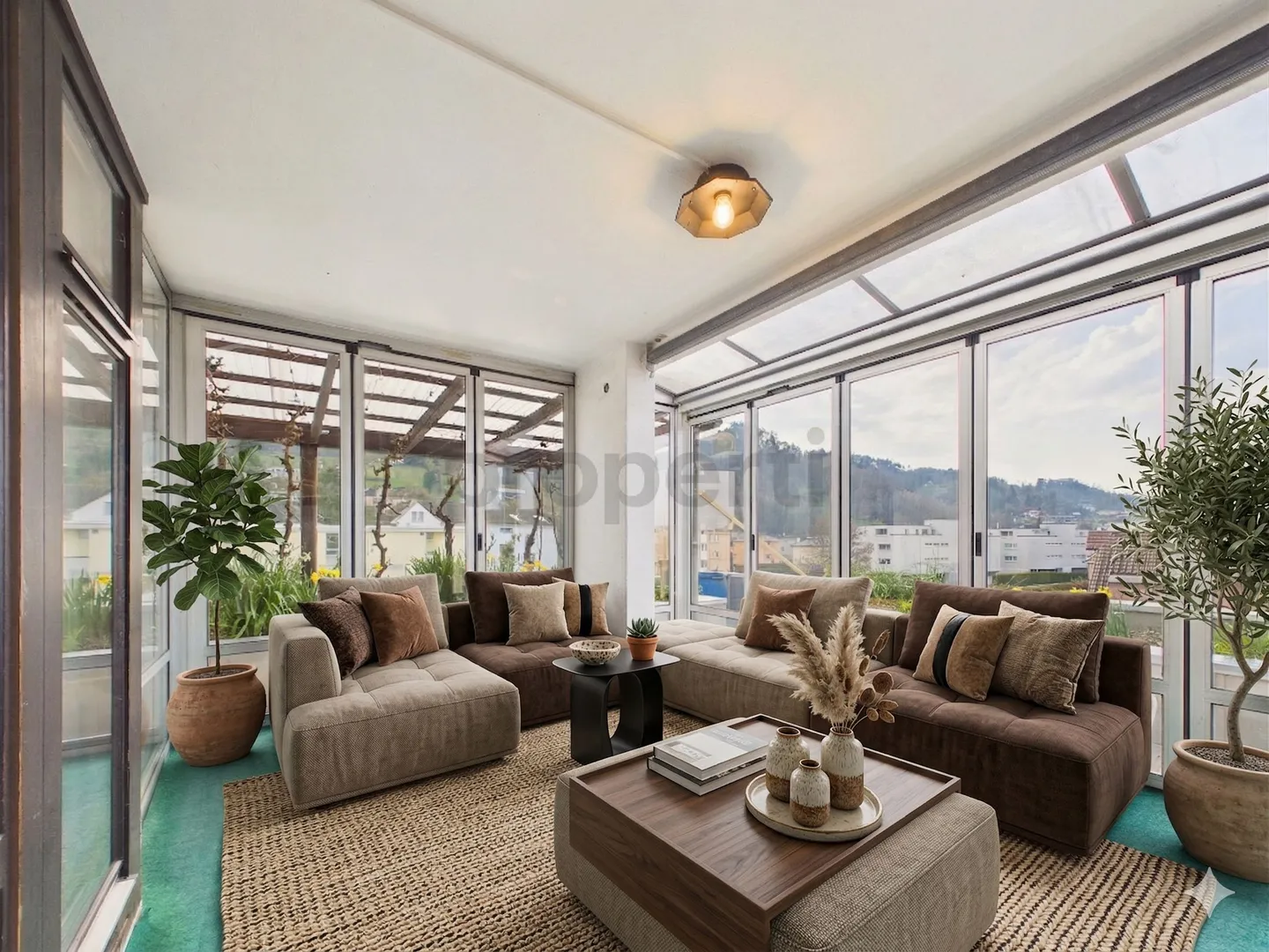 Penthouse spacieux avec grand balcon - Photo 5 sur 12