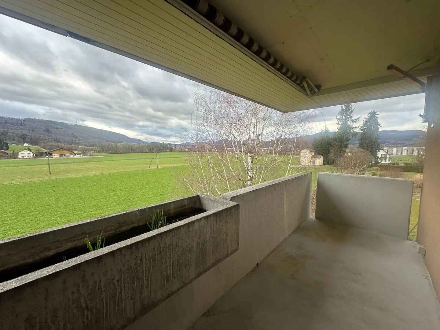 Appartamento luminoso di 3,5 stanze con balcone e vista libera sul verde a Däniken - Foto 1 di 13