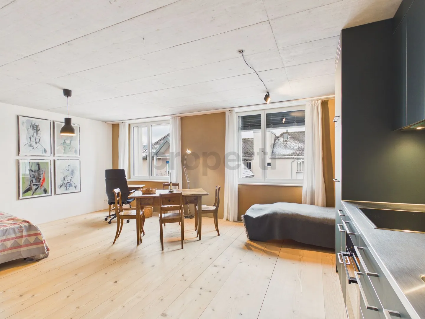 Monolocale moderno di 1,5 locali con arredamento elegante, Wetzikon ZH - Foto 1 di 12