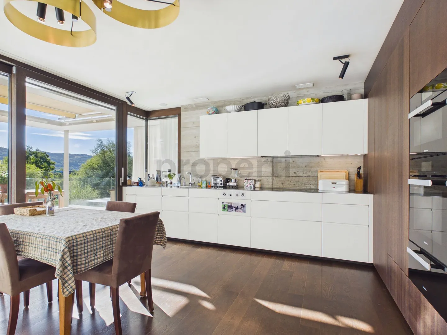 Exklusive Terrassenwohnung mit Blick ins Grüne und auf die Limmat, eine Oase mit privatem Pool und grosszügigen Räumlichkeiten - Photo 4 sur 13