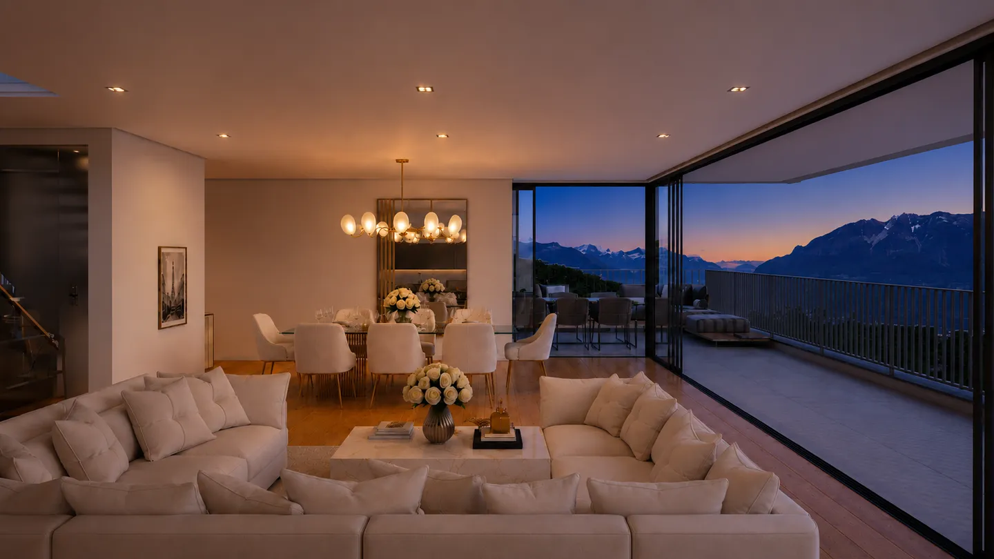 Individual Villa "Plein Sud" with outdoor pool in Chexbres - Photo 6 of 11