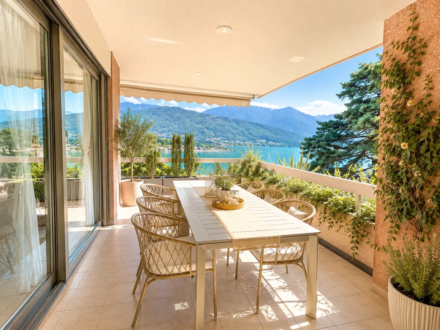Attico da sogno sul Lago di Lugano con terrazzo e vista spettacolare - Foto 1 von 12