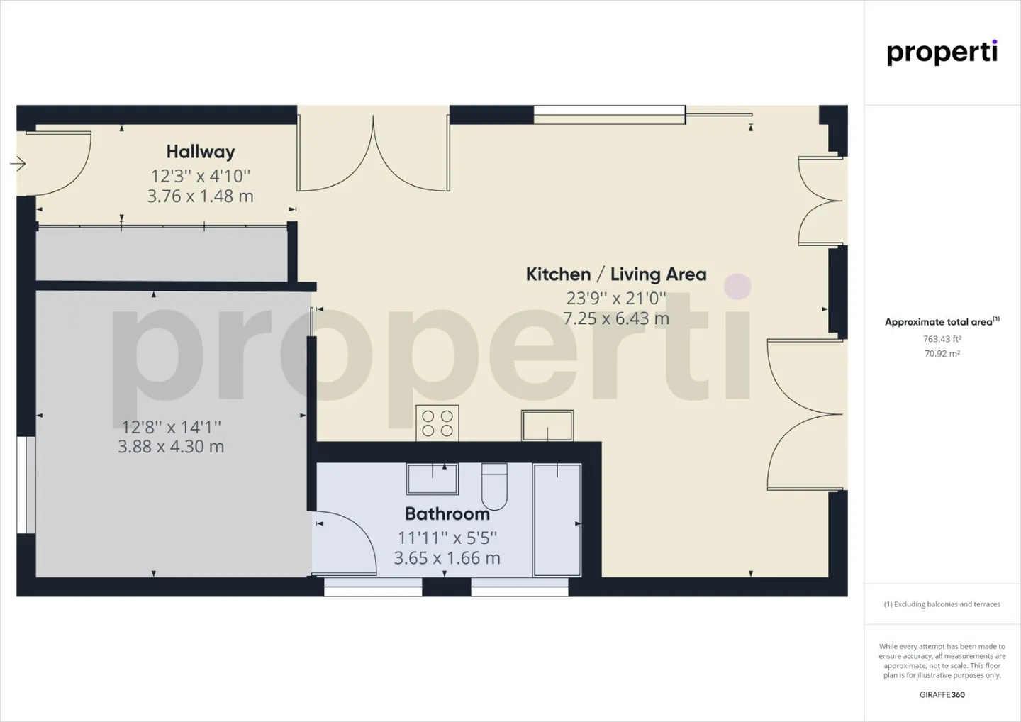 Moderne Attikawohnung in Zurzach - Foto 8 von 9