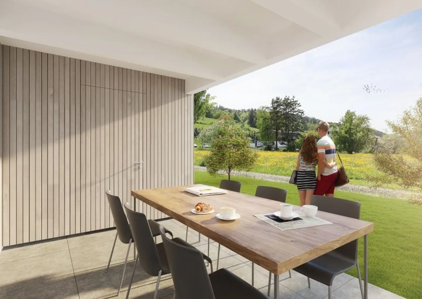 Modern 5.5-Room Duplex House with Beautiful Garden and Covered Patio, Hüttlingen - Photo 5 of 13