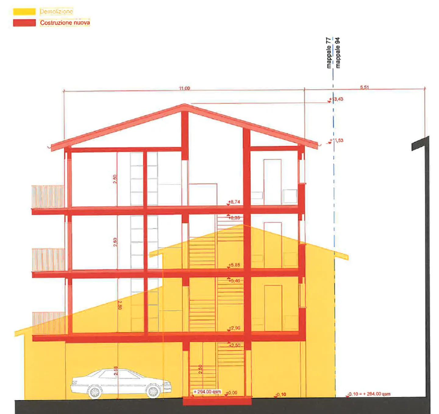 Terrain constructible avec projet approuvé dans une position stratégique à Magliaso - Photo 2 sur 4