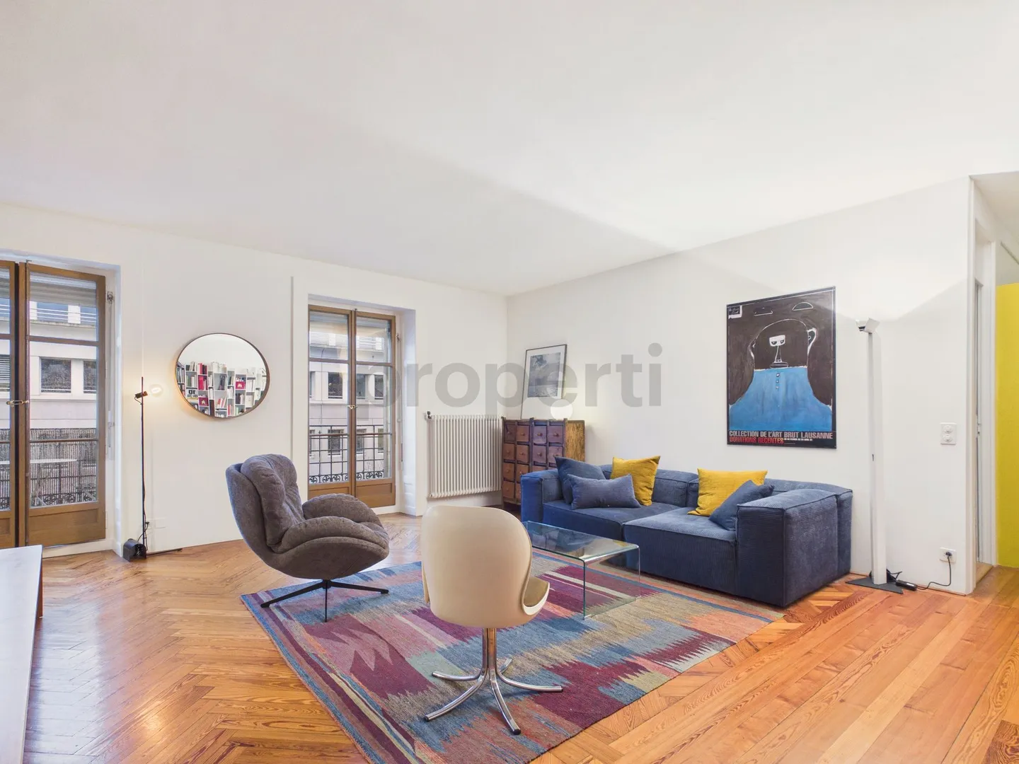 Geräumige 6-Zimmer elegante möblierte Wohnung mit Balkon, Genf - Foto 1 von 13