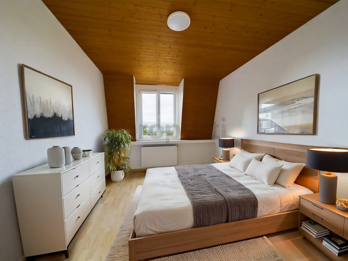 Charmante, rénovée appartement de 4.5 pièces sous les toits à Oberlunkhofen - Photo 6 sur 12