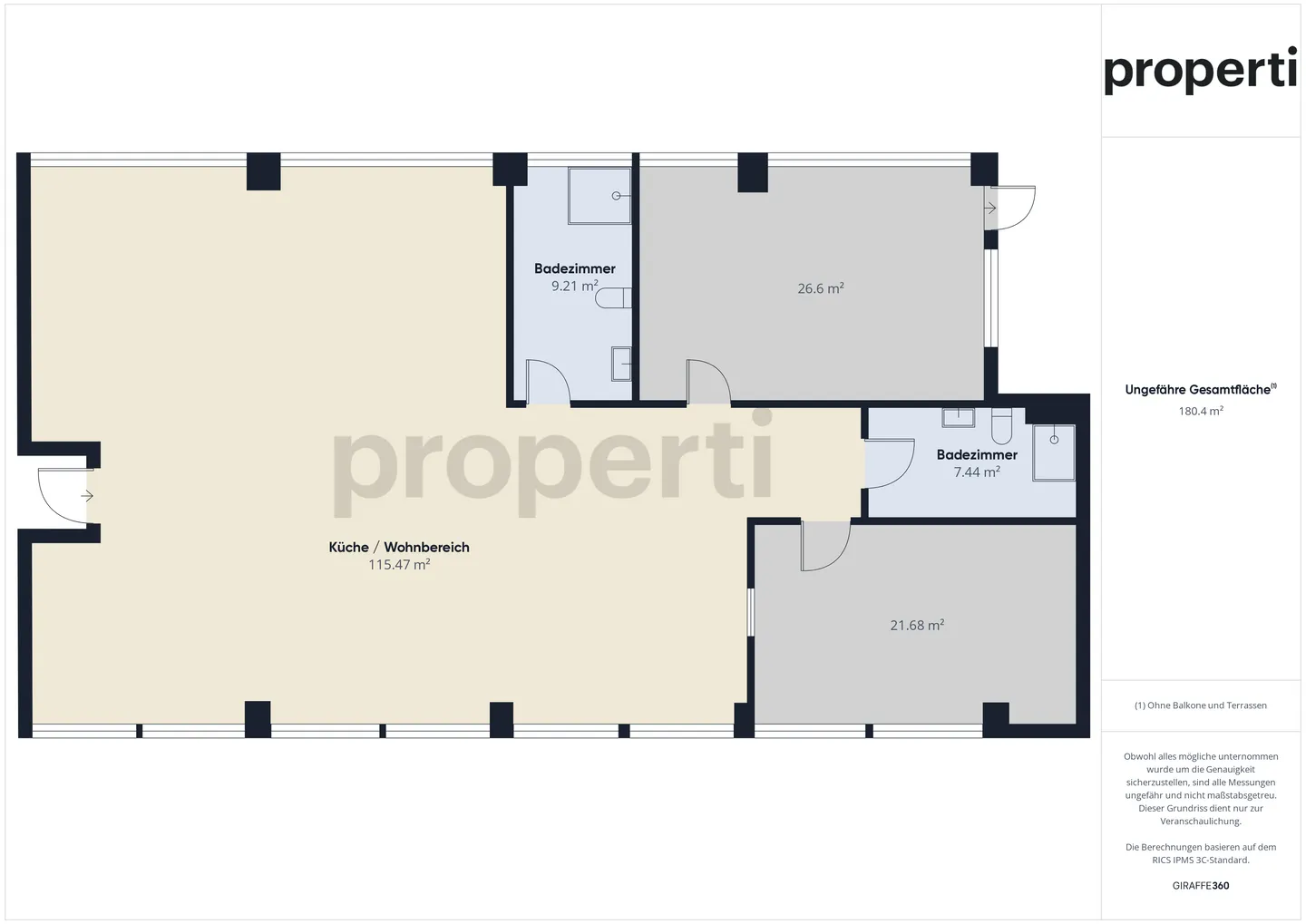 Modernes 3-Zimmer-Wohnungl in Allschwil, Kanton BL - Foto 10 von 11